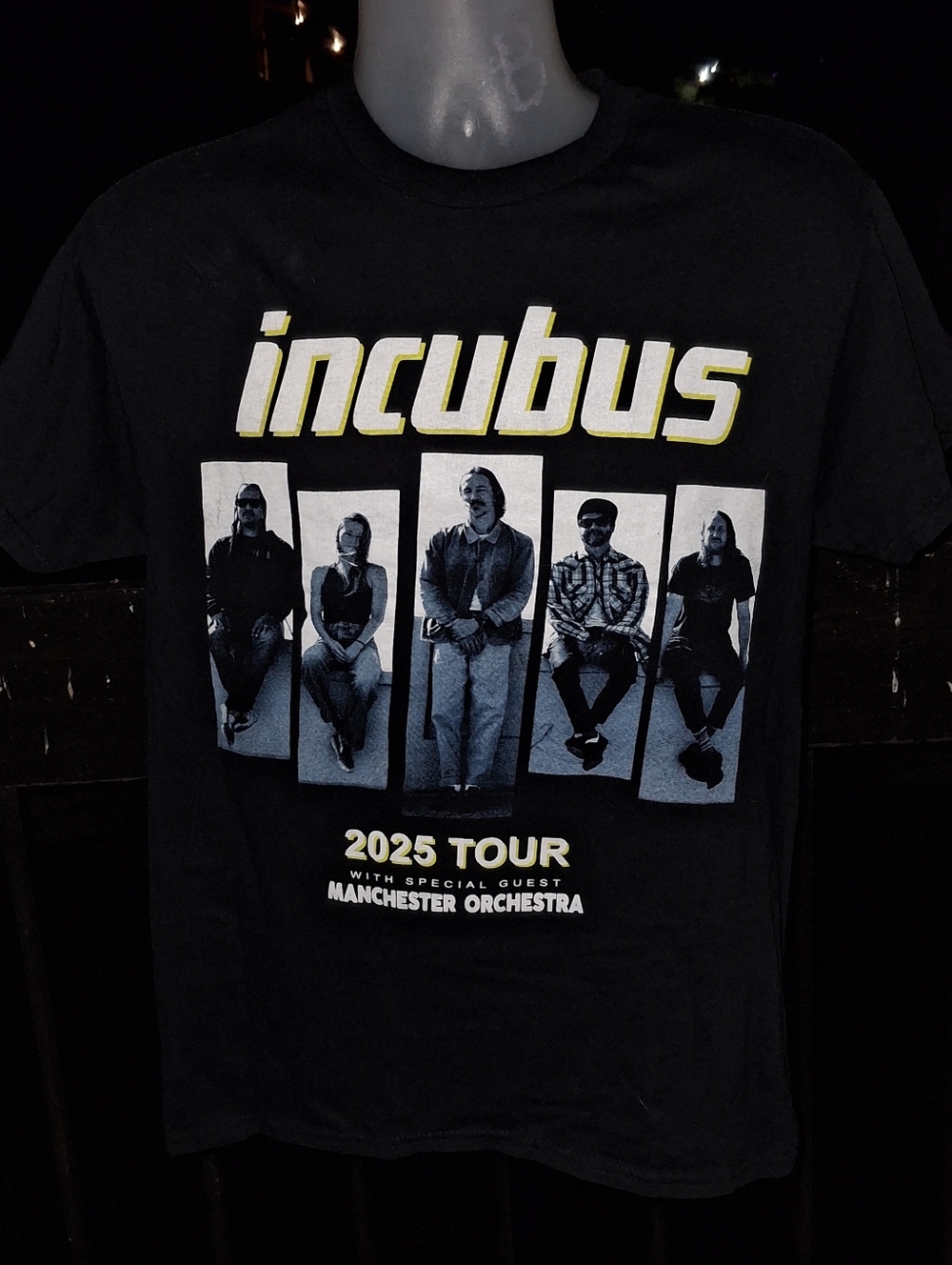 INCUBUS Rock Band 2025 Tour T Shirt Size Med